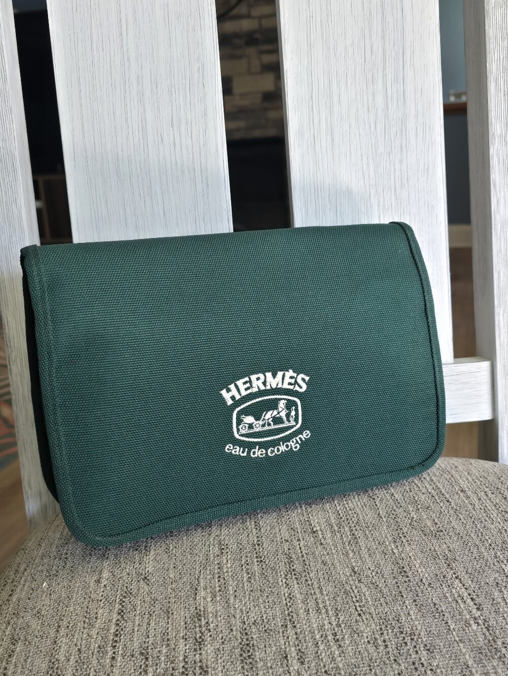 Hermes Green Toiletry Pouch - Eau de Cologne